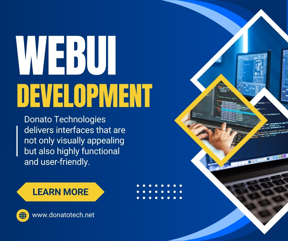 Web UI Development Services | Donato Technologies